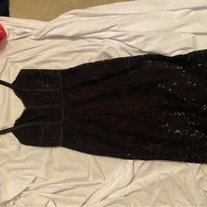 Express black laced dress